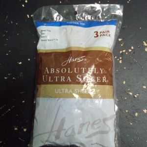 HANES ULTRA SHEER BLACK Size C